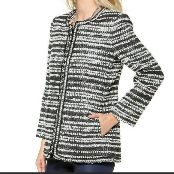 Nwot Alice Olivia Tweed Jacket Sz M 
